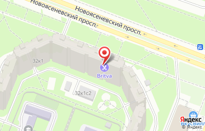 Барбершоп BRITVA на Новоясеневском проспекте на карте