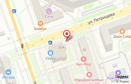 Магазин одежды Юниор Центр на улице Петрищева на карте