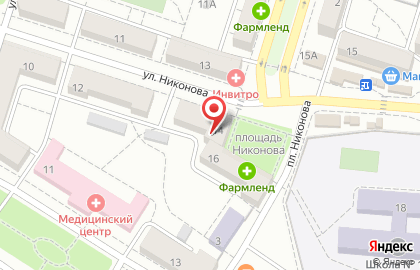 БиоМед на улице Никонова на карте