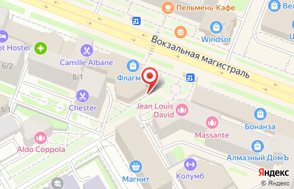 Магазин молочной продукции Белый замок на Площади Гарина-Михайловского на карте