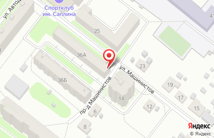 Магазин КанцПарк на улице Машинистов на карте