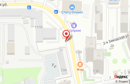 Шиномонтажная мастерская в переулке Пржевальского на карте