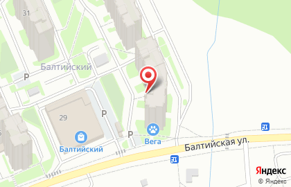 Магазин натуральных продуктов на Балтийской улице на карте