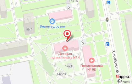 ОАО Городская страховая медицинская компания на Серебристом бульваре на карте
