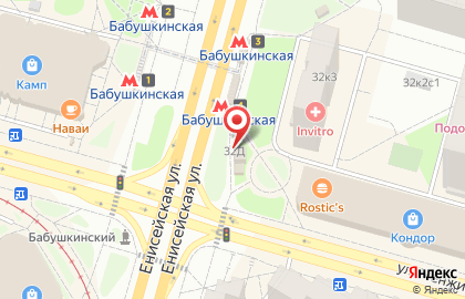 Храм-часовня Николая Чудотворца в Бабушкинском районе на карте