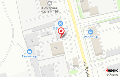 Торгово-производственная компания Окна Профит на улице Карла Маркса на карте
