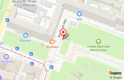 Магазин хлебобулочных изделий в Фрунзенском районе на карте