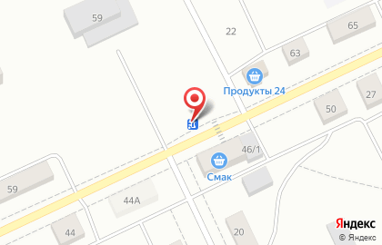 Продовольственный магазин в Правобережном районе на карте