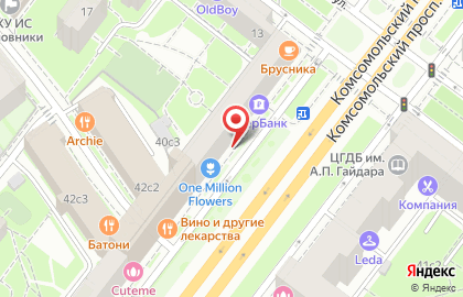 Банк Сосьете Женераль Восток (bsgv) Отделение Фрунзенское на карте