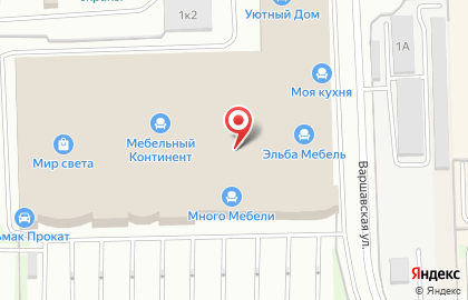 Мебельная фабрика Красный Яр на Варшавской улице на карте