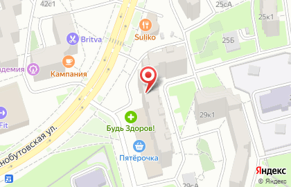 Служба доставки и логистики Сдэк на Южнобутовской улице на карте