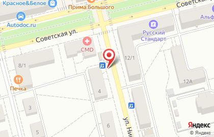 Киоск по продаже печатной продукции на улице Николаева на карте