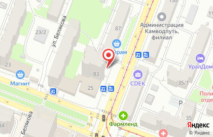 Продовольственный магазин Бриз в Советском районе на карте