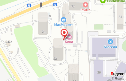 Зоомагазин Тотошка в Первореченском районе на карте