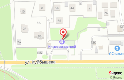 Заправочная станция Кимовск газстрой в Новомосковске на карте