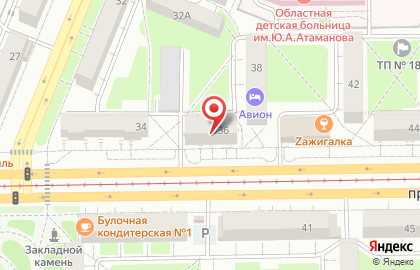 Магазин Шик ткани на проспекте Ленина на карте