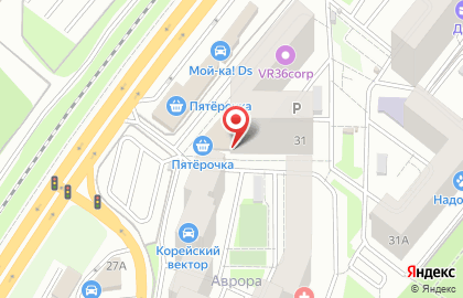 Сеть супермаркетов Пятерочка на улице Антонова-Овсеенко, 31 на карте