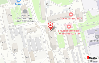 Продуктовый магазин Домашний в Первореченском районе на карте