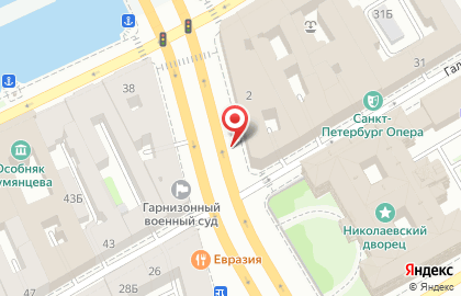 Невская Крепость на площади Труда на карте