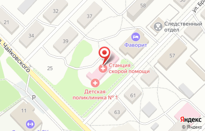 Детская поликлиника №1 в Смоленске на карте