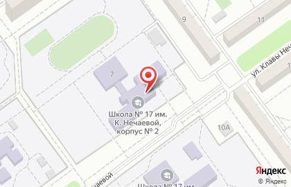 Средняя школа №17 в Волгограде на карте