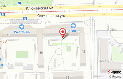 Автодом на Ключевской улице на карте