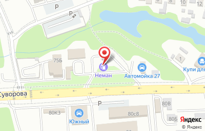 Неман на улице Суворова на карте