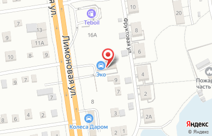 Автомойка самообслуживания ECO на Фруктовой улице на карте
