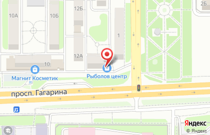 Магазин рыболовных товаров Рыболов Центр на проспекте Гагарина на карте