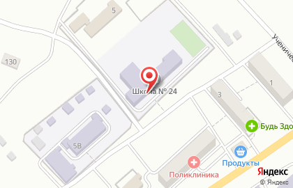 Средняя общеобразовательная школа №24 в Черновском районе на карте