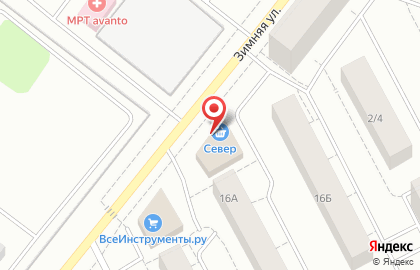 Магазин Любимый на улице Зимняя, 6 на карте