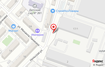 Продовольственный магазин в Дзержинском районе на карте