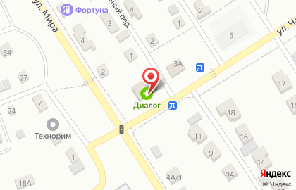 Продовольственный магазин Диалог на улице Чапаева на карте