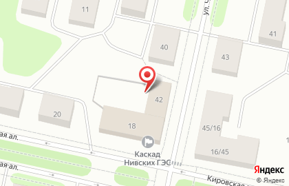 Уголовно-исполнительная инспекция Управления ФСИН по Мурманской области на улице Чкалова на карте