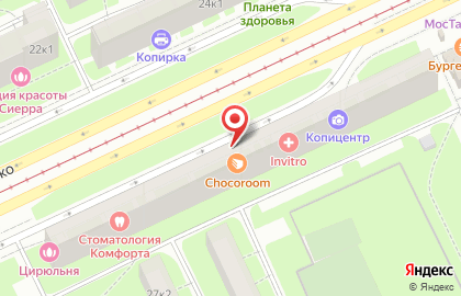 Автошкола Вариант на улице Дыбенко на карте