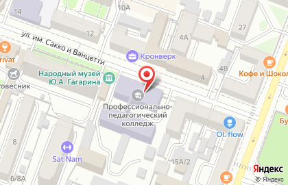Клуб единоборств Катран в Октябрьском районе на карте