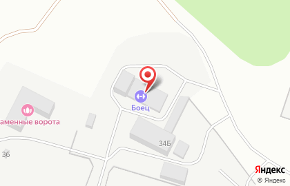 Спортивный клуб Боец на улице Гагарина на карте