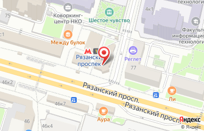 Магазин разливного пива Лит.Ra в Рязанском районе на карте