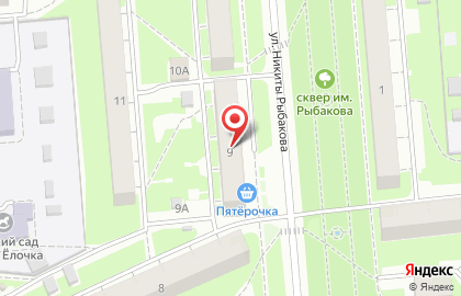 Ювелирная мастерская Платина-НН на улице Никиты Рыбакова на карте