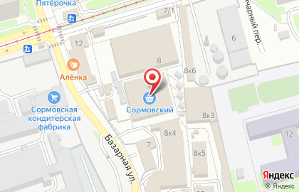 Роникон на Базарной улице на карте