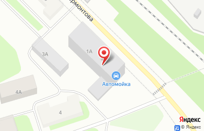 Автомойка самообслуживания на улице Лермонтова на карте