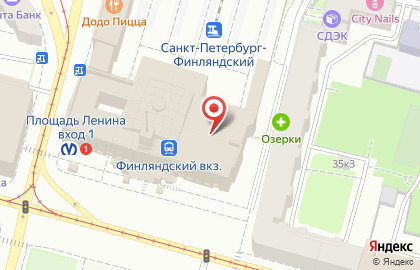 Салон красоты ЦирюльникЪ на площади Ленина на карте