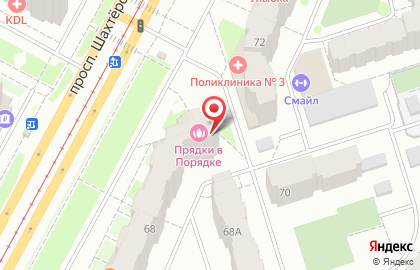 Парикмахерская Прядки в Порядке на проспекте Шахтёров на карте
