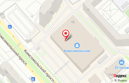 Компания по проведению экспертиз Независимое Экспертное Бюро на Комсомольском проспекте на карте