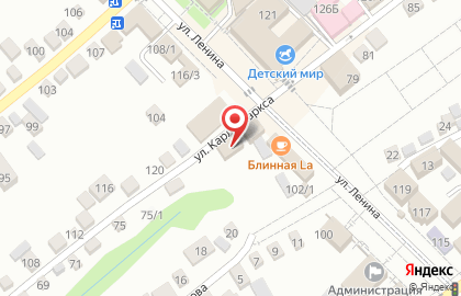 Салон мебели и матрасов на улице Карла Маркса на карте