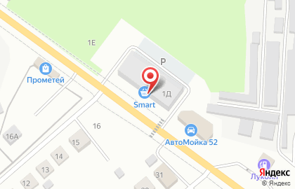 Супермаркет Smart на карте