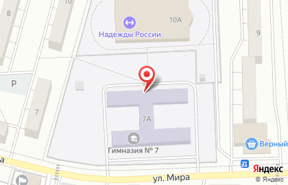 Гимназия №7, г. Чехов на карте