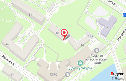Комплексный центр социального обслуживания населения Пушкинского района в Санкт-Петербурге на карте