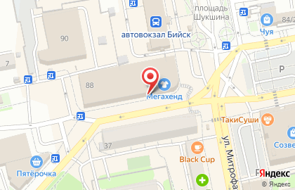 Магазин зоотоваров Китти в Барнауле на карте