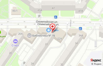 Банкомат Запсибкомбанк на Олимпийской улице на карте
